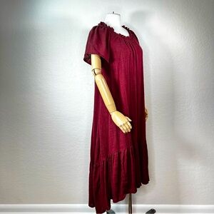 NEW NWT Anthropologie Maeve Peasant Cotton Flowy Boho Dress Size Small